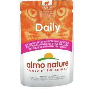 Sparpaket 30 x 70 g Almo Nature Daily mit Thunfisch & Lachs Katzen Nassfutter Neuheit